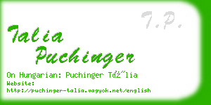 talia puchinger business card